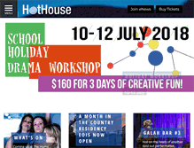 Tablet Screenshot of hothousetheatre.com.au